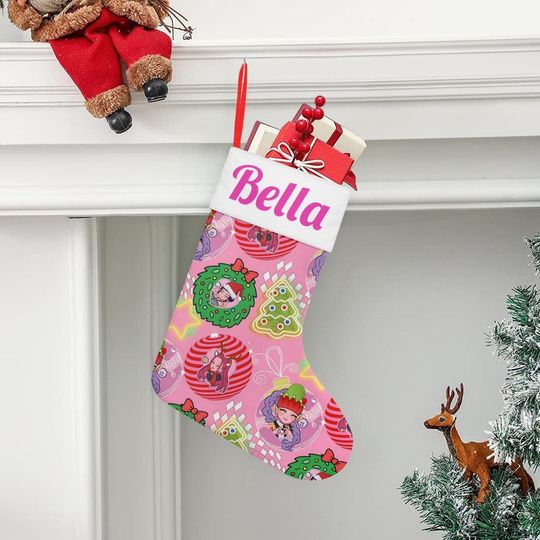Personalized Huntrix Christmas Stocking - Custom Kpop Demon Hunters Holiday Decor for Family