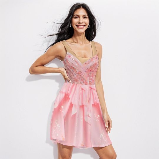 Glinda Pink Bubble Dress: Adult Witch Cosplay Costume
