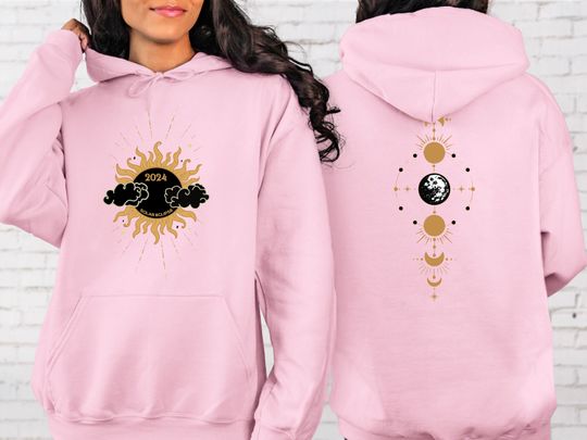 Solar Eclipse 2024 , Path of Totality Sweatshirt, Countdown to Totality Hoodie, Celestial