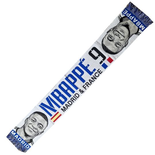 Kylian Mbappe Madrid Football Fan Scarf