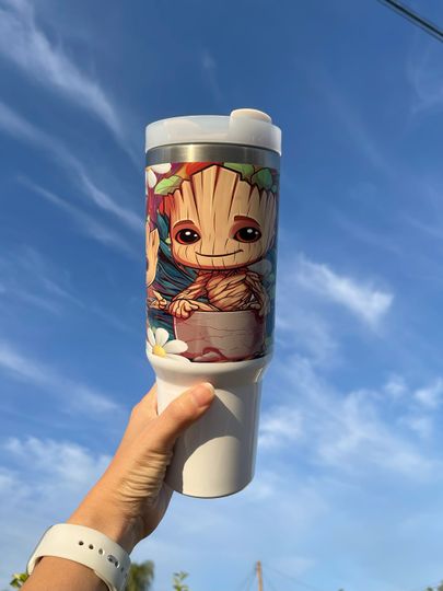 Custom Personalized gift Disney Marvel I Am Groot 40 oz Tumbler