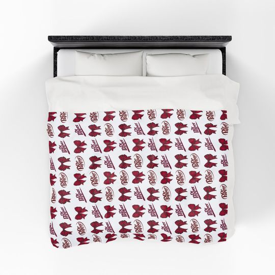 Dr Pepper & Bows Velveteen Plush Blanket Retro Soda Lover Throw