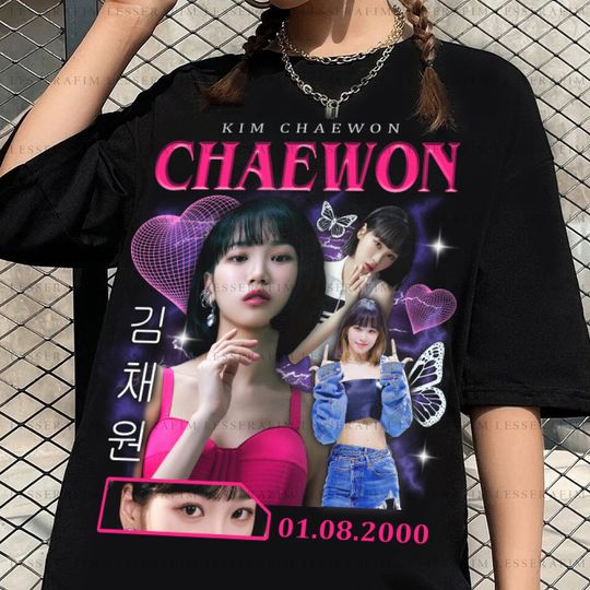 Chaewon Vintage Le Sserafim Merch Tshirt