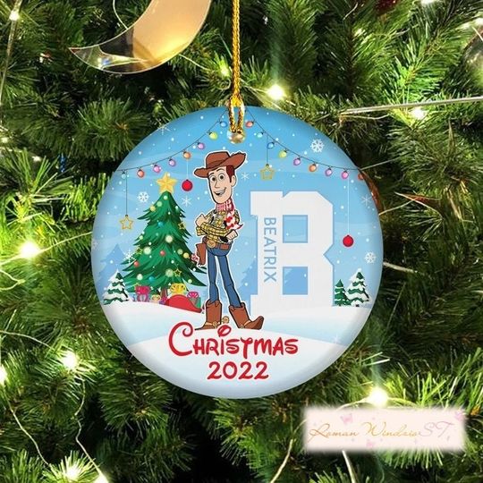 Customized Woody Christmas Ornament, Disney Toy Story Ornament