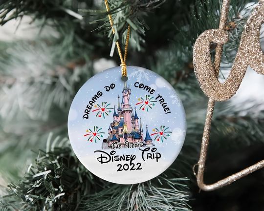 Personalized Disney Trip 2022 Ornament, Disneyland 2022 Ornament