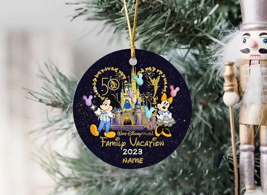 50th Anniversary Family Vacation Ornament, Disney 50th Ornament