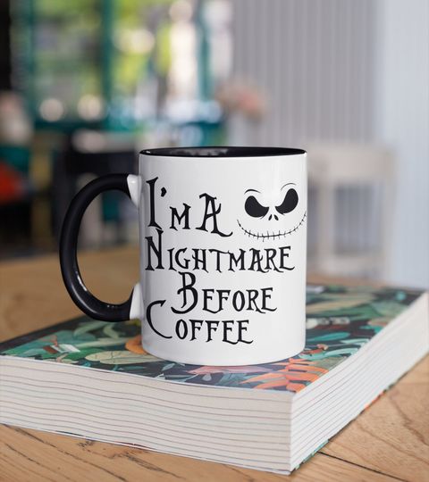 I'm A Nightmare Before Coffee Mug, A Nightmare Before Christmas, Jack Skellington