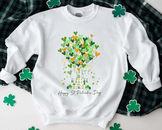 Disney ST.Patrick's Day Sweatshirt, Magic Kingdom Sweatshirt