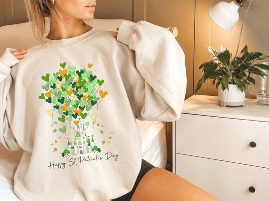 Disney ST.Patrick's Day Sweatshirt, Magic Kingdom Sweatshirt