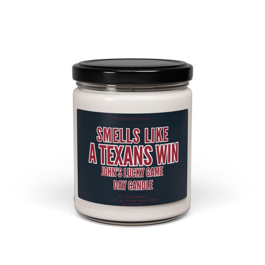 Texans Game Day Candle: Houston Football Fan Gift