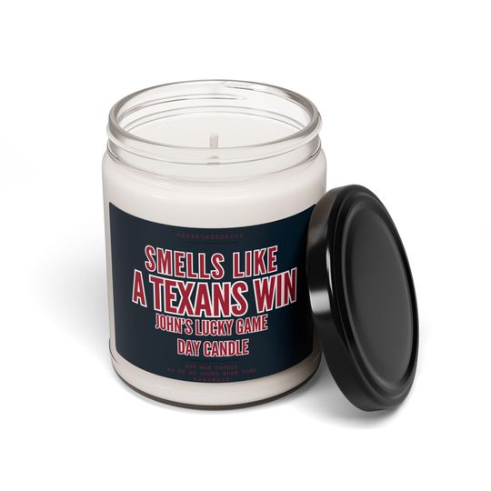 Texans Game Day Candle: Houston Football Fan Gift
