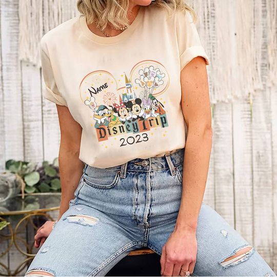 Disney Trip Vintage Sweatshirt, Custom Disneyland Vacation Sweatshirt