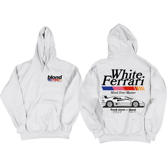 Frank Ocean BLOND WHITE FERRAR! v2 Hoodie
