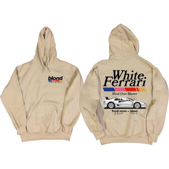 Frank Ocean BLOND WHITE FERRAR! v2 Hoodie