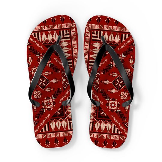 Tatreez Flip Flops