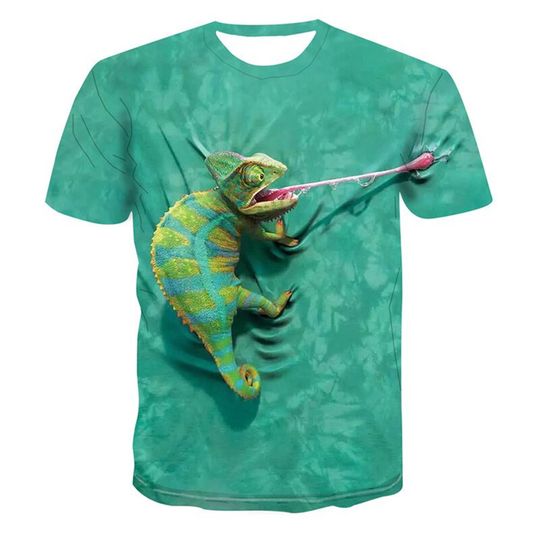 Lizard chameleon 3D T-shirt