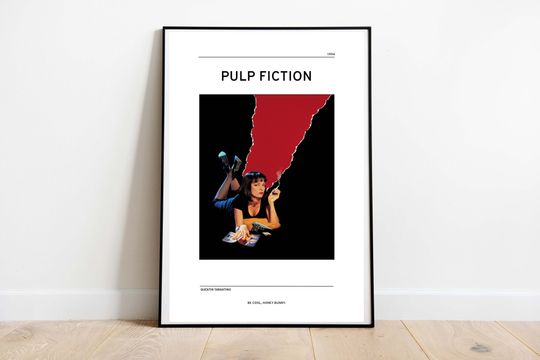 Pulp Fiction Inspired Art Print | Quentin Tarantino Poster | Tarantino Art