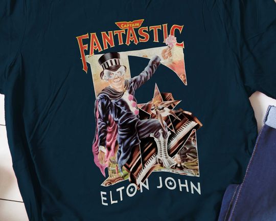 Elton John Captain Fantastic Brown Dirt Cowboy Tee T-Shirt