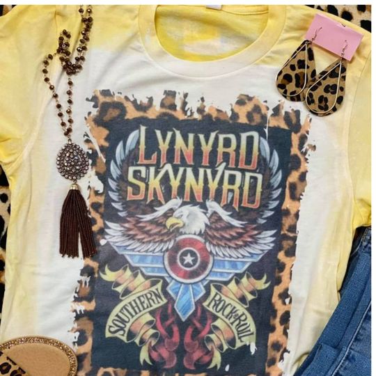Lynyrd Skynyrd Tee, 80s Rock Band Tee, Rock T-Shirt