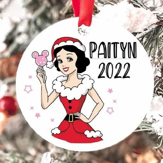 Disney Snow White Princess Disneyland Ceramic Ornament, Disney Christmas