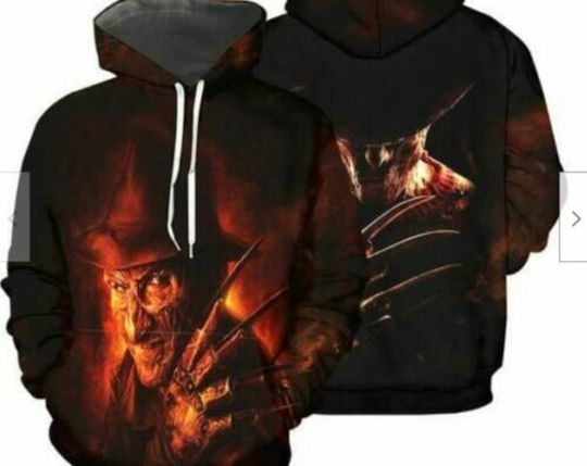 Freddy Krueger A Nightmare On Elm Street Halloween Hoodie 3D