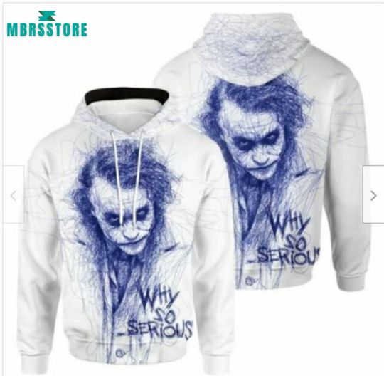 Joker Clown Why So Serious 3D Hoodie