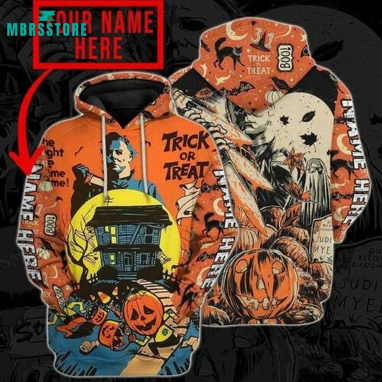 Personalized Michael Myers Horror Movie Trick Or Treat Hoodie 3D Hoodie