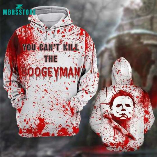 Booge Yman Horror You Can't Kill Michael Myers 3D Hoodie