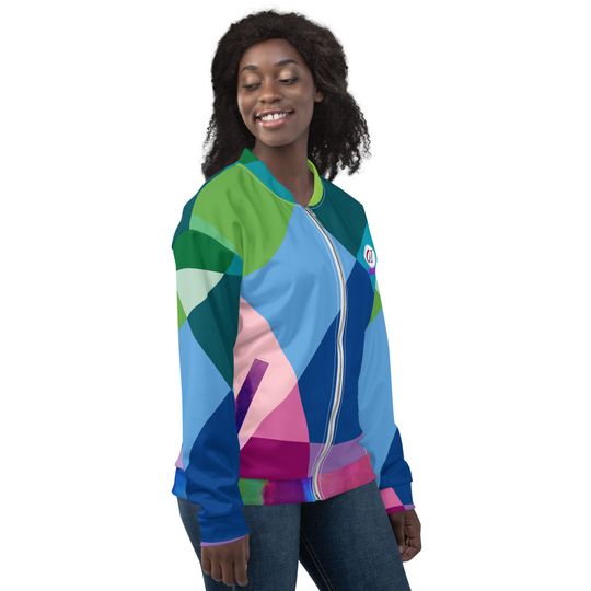 Multi Color oopz Ink LLC Unisex Bomber Jacket