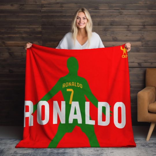 Cristiano Ronaldo CR7 Blanket: Soccer Fan Gift
