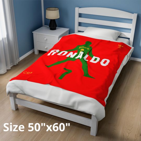Cristiano Ronaldo CR7 Blanket: Soccer Fan Gift