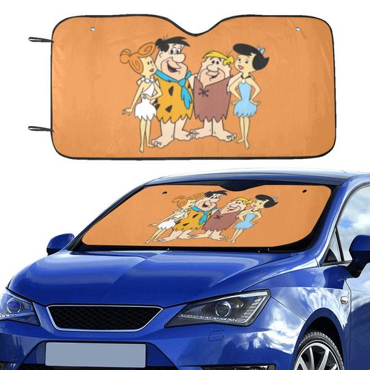 Flintstones-Inspired Car Sun Shade