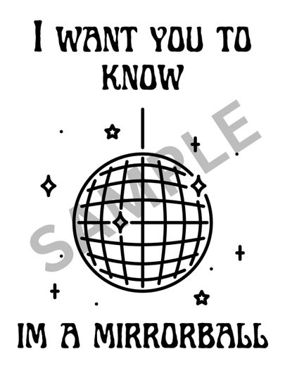 Mirrorball SVG Swift Shirt Sweatshirt