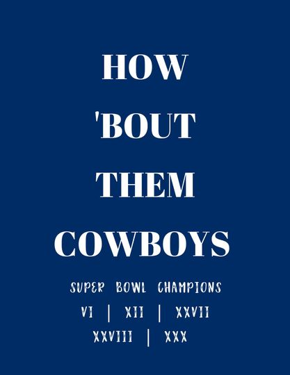 Dallas Cowboys Poster