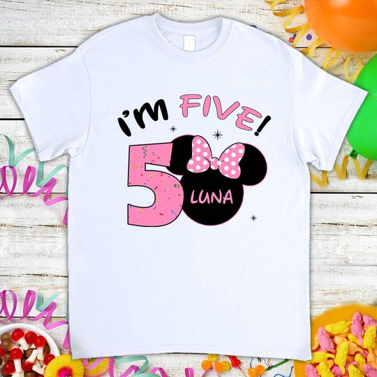 Disney Minnie Mouse Birthday Shirt, Gift For Son Daughter, Funny T-Shirt For Men Women Kids Boys Girls