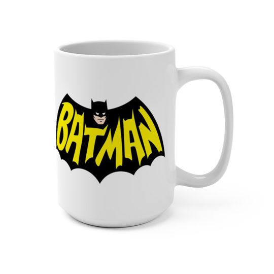 Bleached Batman Mug, Bruce Wayne Batman Mug