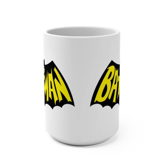 Bleached Batman Mug, Bruce Wayne Batman Mug