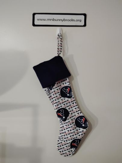 Texas Rangers Football Team Christmas Stocking