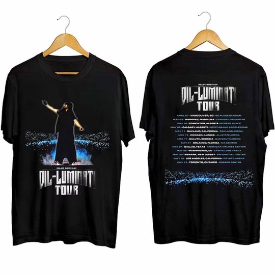 Diljit Dosanjh 2024 Dil-Luminati Tour Double Sided Shirt