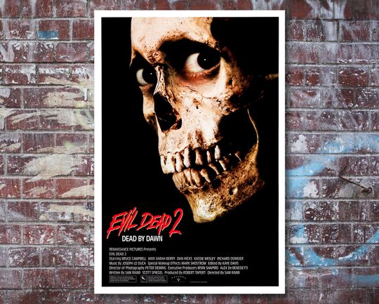 Evil Dead 2 1987 Vintage Poster Reprint - Horror Home Decor in Poster