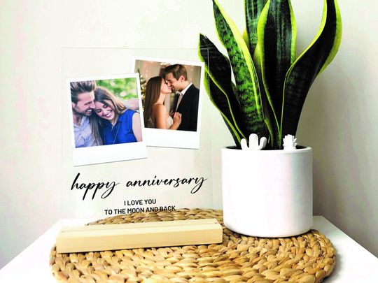 Acrylic Picture Frame With Quote - Custom Acrylic Photo Plaque for Best Friend Picture Frame Collage Custom Birthday Gift