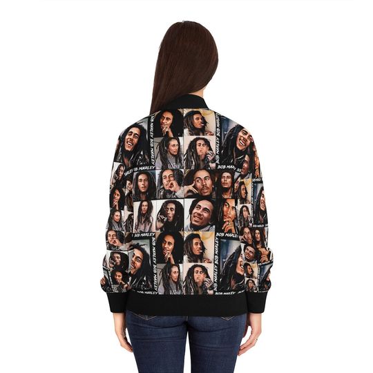 Men's Bob Marley Bomber Jacket