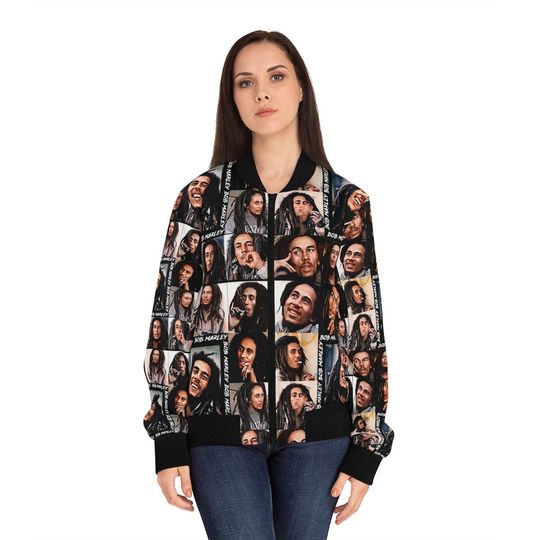Men's Bob Marley Bomber Jacket