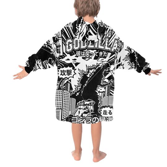 Blanket Hoodie god zilla Gojira Kaiju
