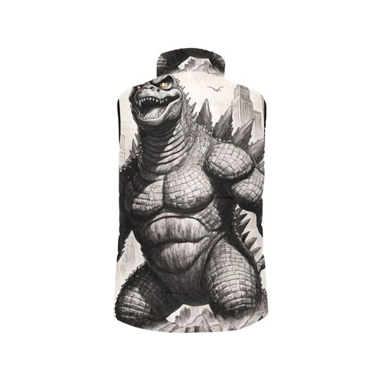 god zilla Gojira Kaiju Pencil Sleeveless Jacket