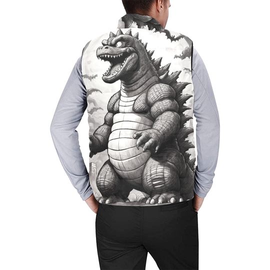 god zilla Gojira Kaiju Sleeveless Jacket