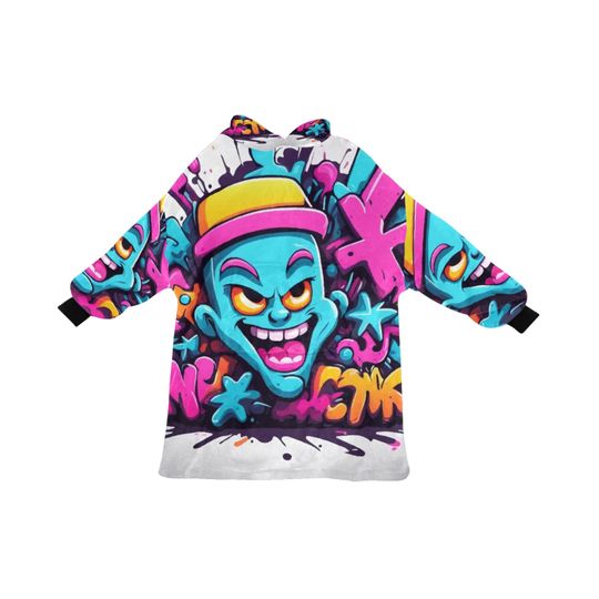 Kids Blanket Hoodie Cartoon Comics