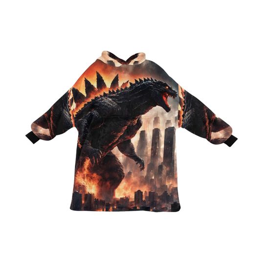 Blanket Hoodie god zilla Gojira Kaiju
