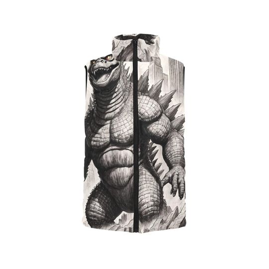 god zilla Gojira Kaiju Pencil Sleeveless Jacket