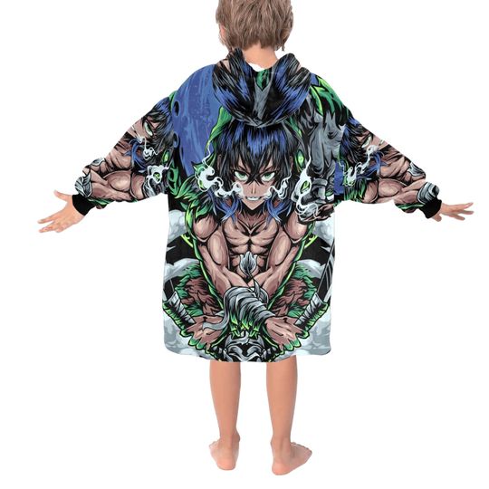 Kids Blanket Hoodie Cartoon Manga Mangas Comics
